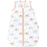 TupTam Baby Schlafsack 2.5 TOG – Warmer Winter Schlafsack Baby, OEKO-TEX, Ärmellos, Wattiert" Gr. 92, grau (elefant, mond), Schlafsäcke, L: 98cm, Obermaterial: 100% Baumwolle, Farbe: Elefant/Mond, Größe: 92-98 - 92-98