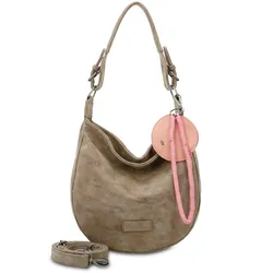 Schultertasche FRITZI AUS PREUSSEN "Fritzi Hobo", Damen, Gr. B/H/T: 10cm x 31cm x 33cm, braun, Polyurethan (PU), unifarben, Taschen, mit abnehmbaren Schultergurt