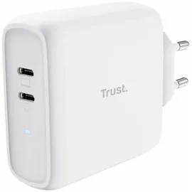 Trust Maxo Dual USB-C Schnellladegerät 65W Weiß