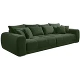 luma-home schönes für dein zuhause luma-home Big-Sofa, Grün Textil, 4-Sitzer, Füllung: Taschenfederkern, einzeln stellbar,Rechteckig, 306x86x134 cm Wohnzimmer, Sofas / Couches, Sofas, Bigsofas