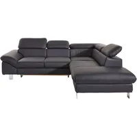 COTTA Ecksofa Driver L-Form, B: 265 cm, Kopfteilverstellung, optional Bettfunktion & Bettkasten schwarz