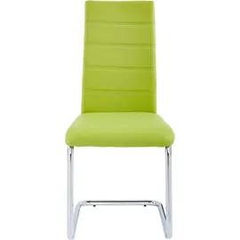 INOSIGN Freischwinger »Adora« (Set) 4 Stk.(2 oder 4 Stück) Bezug in Kunstleder, verchromtes Metallgestell INOSIGN schlamm + silberfarben