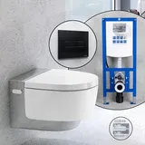 Geberit AquaClean Mera Classic Komplett-SET Dusch-WC mit neeos Vorwandelement, L: 59 B: 36 weiß/chrom 146200211+16601BM#SET