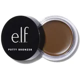 e.l.f. Putty Bronzer, cremige & hochpigmentierte Formel, sorgt für einen langanhaltenden gebräunten Schimmer, mit Arganöl & Vitamin E, Sun Kissed, 0,35 Oz (10g)