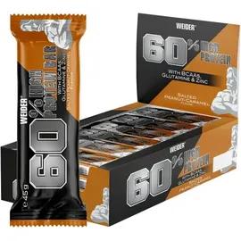 Weider 60% Protein Salted Peanut Caramel Riegel 24 x 45 g