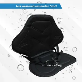24move 24MOVE® SUP Kajak Sitz für Paddle Boards und Kajaks, gepolstert und ergonomisch, mit Tasche, Surfboard, Stand Up Sitz
