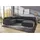 luma-home Wohnlandschaft U-Form Sofa Schlaffunktion Couch Bettkasten Cord Grau Anthrazit / 15198 - Grau