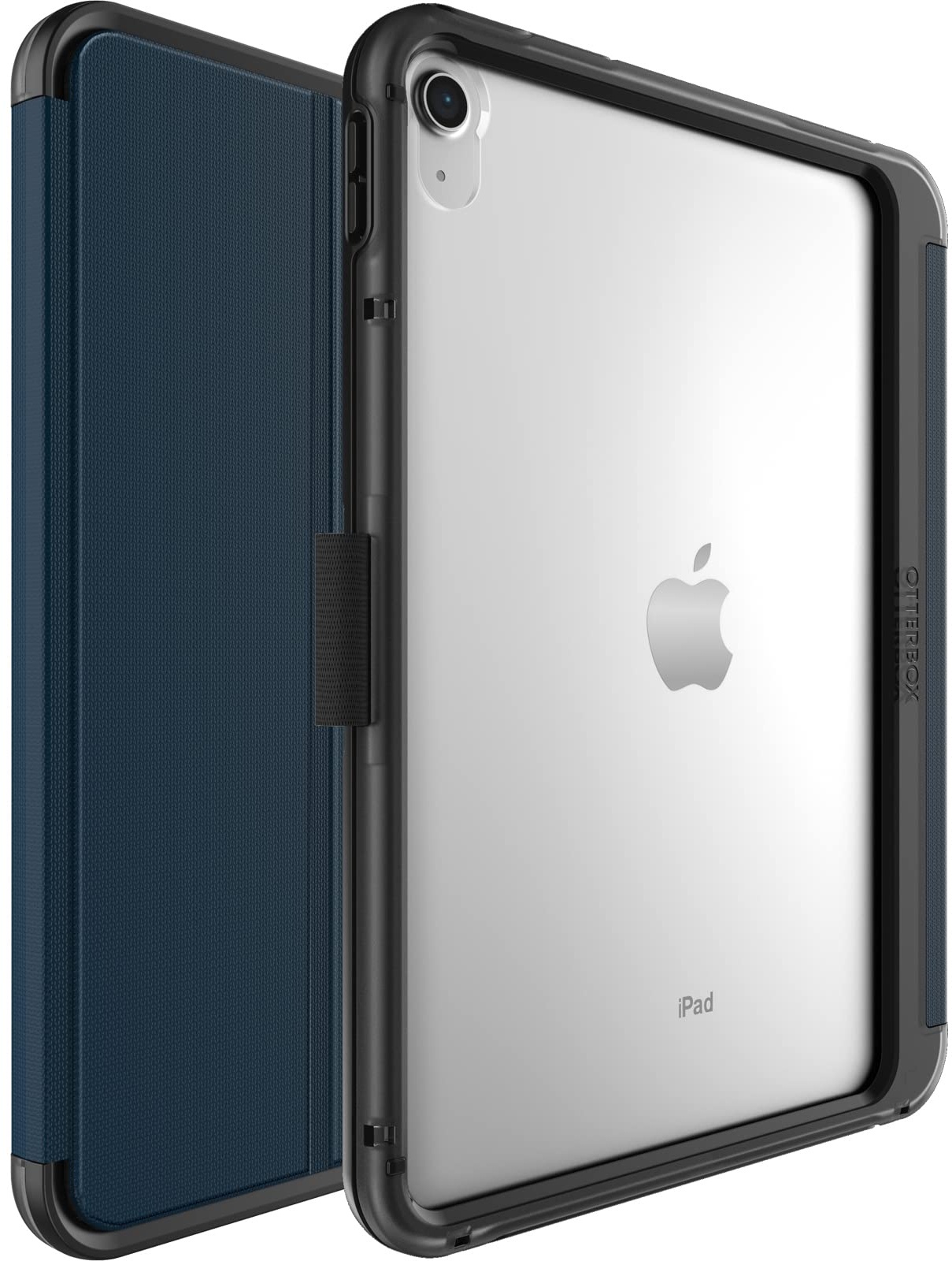 OtterBox Symmetry Folio Hülle für iPad 10,9" (10. gen 2022), stoßfeste, sturzsichere, dünne Schutzhülle, nach Militärstandard getestet, Blau, Keine Einzelhandelsverpackung