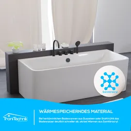 Tronitechnik Saria freistehende Badewanne 75 x 170 cm (L x B x H) 195 l