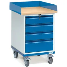 Fetra Fechtel Transportgeräte GmbH Rollschrank Stahl grau/blau 150 kg