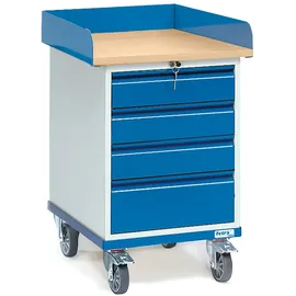 Fetra Fechtel Transportgeräte GmbH Rollschrank Stahl grau/blau 150 kg