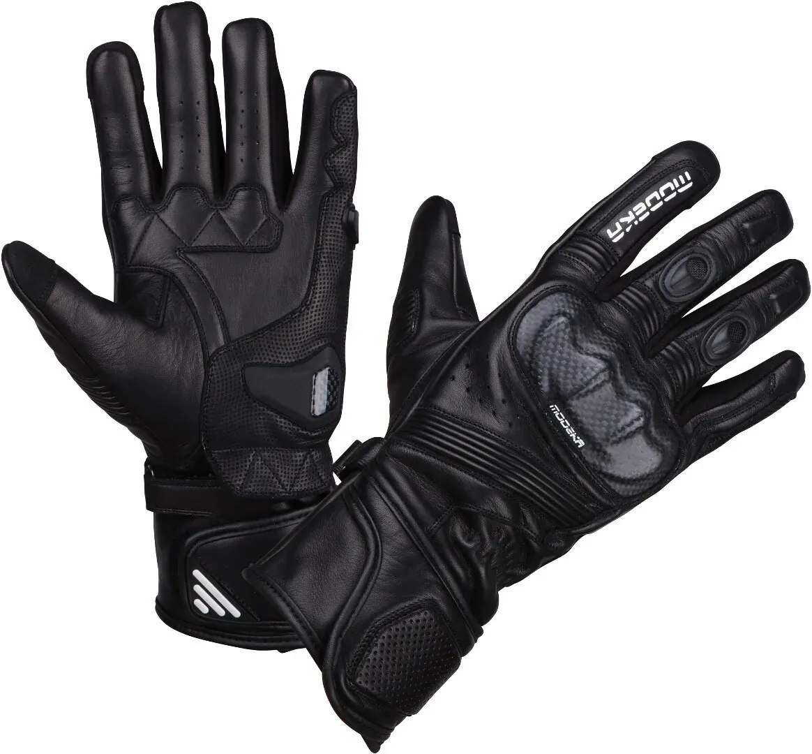 Modeka Miako Motorrad Handschuhe, schwarz, Größe L für Männer