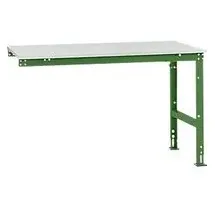 Manuflex Ansatztisch UNIVERSAL Standard, Tischplatte Kunststoff, 1500x1000, resedagrün