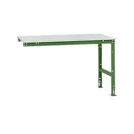 Manuflex Ansatztisch UNIVERSAL Standard, Tischplatte Kunststoff, 1500x1000, resedagrün