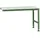 Manuflex Ansatztisch UNIVERSAL Standard, Tischplatte Kunststoff, 1500x1000, resedagrün