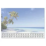 Sigel Schreibtischunterlage Beach blau 30 Blatt