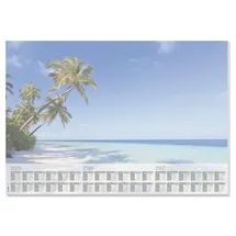 Sigel Schreibtischunterlage Beach blau 30 Blatt