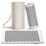 Fitleap Akupressurmatte mit Kissen, Massage Matte zur wohltuenden Entspannung und Stimulation der Muskulatur, Akupunktur Matte zur Linderung von Rückenschmerzen und Nackenschmerzen