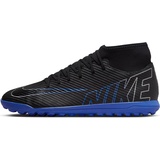 Nike Mercurial Superfly 9 Club Sneaker, Black/Chrome-Hyper royal, 47 EU