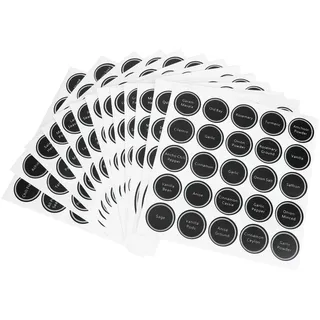 13-teiliges Gewürzglas Etiketten Set, Runde Gewürzetiketten Gewürzaufkleber Selbstklebend Gewürzbeschriftung für Küche, Gewürzdosen, Regale