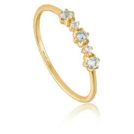 ANIA HAIE Ring Gold / transparent 54