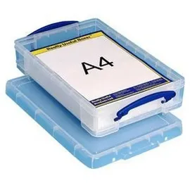 Really Useful Box Aufbewahrungsbox 39,5 x 25,5 x 8,8 cm 3-tlg. transparent