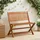 vidaXL Gartenbank 61 x 38 x 57 cm Braun