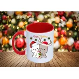 Bubu dudu Weihnachtstasse, FotoTasse mit Namen und Spruch Individuelles Geschenk, weihnachtstasse (Weiß)