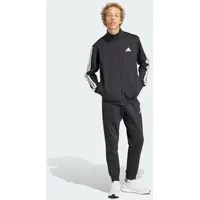 Adidas Sportswear Basic 3 STRIPES FLEECE TRACKSUIT, Black, L
