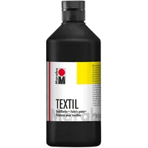 Marabu 17160075073 - Textil Stoffmalfarbe für helle Stoffe, schwarz, 500 ml, 1 Stück(e)