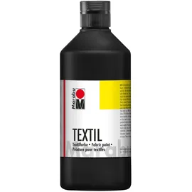Marabu 17160075073 - Textil Stoffmalfarbe für helle Stoffe, schwarz, 500 ml, 1 Stück(e)