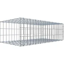 Gabiona C-Ring-Gabione-Anbaukorb Typ 2 30 x 100 x 50 cm Maschenw 5 x 10 cm