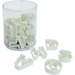 Schneider - Ausstechersatz Buchstaben, 26-tlg., Material: Nylon, hitzebeständig bis +160°C