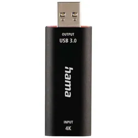 Hama Video-Aufnahme-Stick USB-Stecker - HDMI-Buchse 4K Schwarz