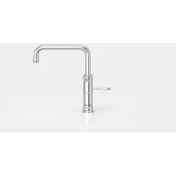 Quooker - Classic Fusion Square Wasserhahn, Hahnfarbe:-Messing Patina, Warmwasser Reservoir für Heißwasseraufbereitung (kombinierbar mit Cube):-COMBI+  (mit hausseitigen Warmwasseranschluss, aber lange Wartezeit auf Warmwasser), Kaltwasser und Sprudel Reservoir (kombinierbar mit Heißwasseranlage):-ohne CUBE, Zubehör:-Lastenwechsler