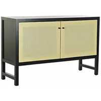Fijalo Anrichte DKD Home Decor Schwarz Tanne natürlich Rattan