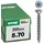 SPAX Universalschraube 5 x 70 mm Senkkopf T-STAR plus Vollgewinde 4CUT WIROX A3J