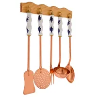 Ich-zapfe Kochbesteck-Set Küchenset, Kochbesteck set - Flor, Mit Holzhalter