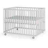 Sämann – make a difference. Laufgitter weiß Holz, Echtholz,Buche, 100x74x75 cm,