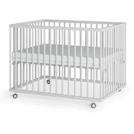 Sämann – make a difference. Laufgitter weiß Holz, Echtholz,Buche, 100x74x75 cm,