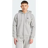 Adidas Trefoil Essentials Reißverschlusspullover Medium Grey Heather XS