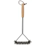 Esschert Design Grillbürste 16 cm Edelstahl Buchenholz
