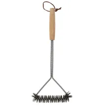 Esschert Design Grillbürste 16 cm Edelstahl Buchenholz