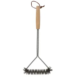 Esschert Design Grillbürste 16 cm Edelstahl Buchenholz