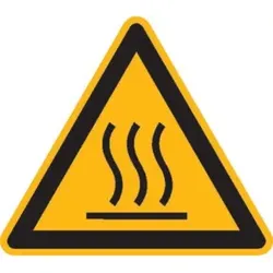 SafetyMarking Warnschild Folie SL 100 mm Warnung vor heißer Oberfläche