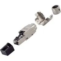 BKL Electronic RJ45 Winkelstecker, werkzeuglos, STP, CAT 6A 10121202