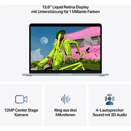 Apple MacBook Air M5 2026 13,6'' 24 GB RAM 1 TB SSD 10-Core GPU Himmelblau