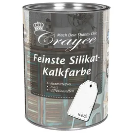 crayee Silikat-Kalkfarbe Weiß 0,75 l
