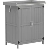ComfortXL Gartenschrank, Grau, Metall, 43x88x74 cm, Aufbewahrung & Schutzhüllen, Geräteschuppen