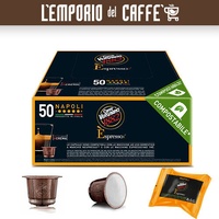 50 Kapseln Kompostierbar Caffe Vergnano Napoli Kompatibel Mit Nespresso